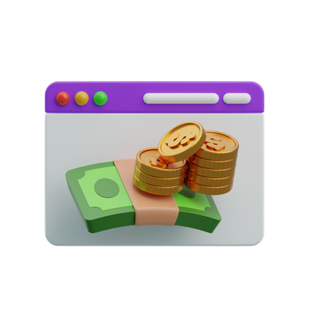 재정예산  3D Icon