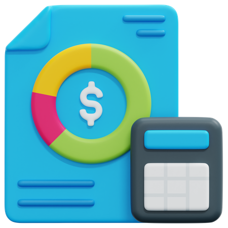 Financial Budget  3D Icon