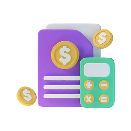 Financial Budget  3D Icon