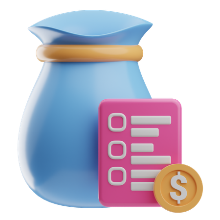 Financial Budget  3D Icon