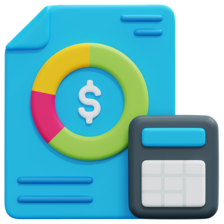 Financial Budget  3D Icon