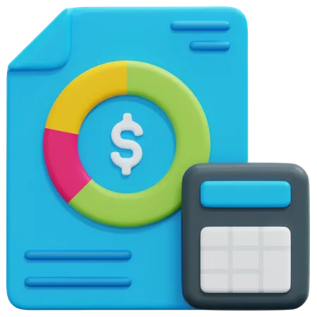 Financial Budget  3D Icon