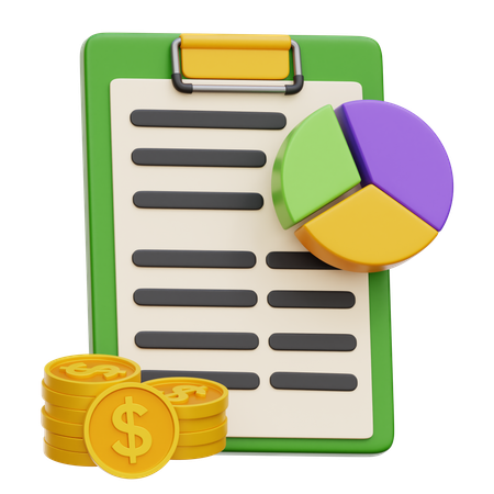 Financial Budgeting  3D Icon