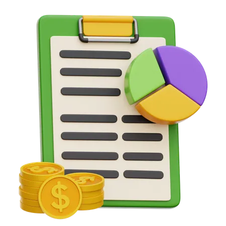 Financial Budgeting  3D Icon