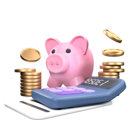 Financial Budgeting  3D Icon