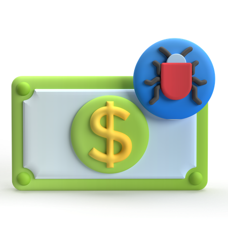 Financial Bug  3D Icon