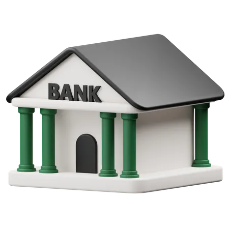 Financial Building  3D Icon