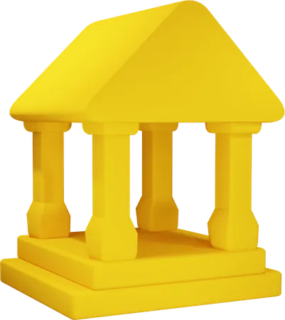Financial Building  3D Illustration