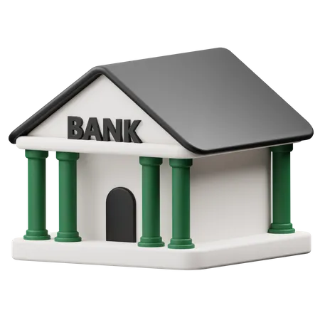 Financial Building 3D Icon