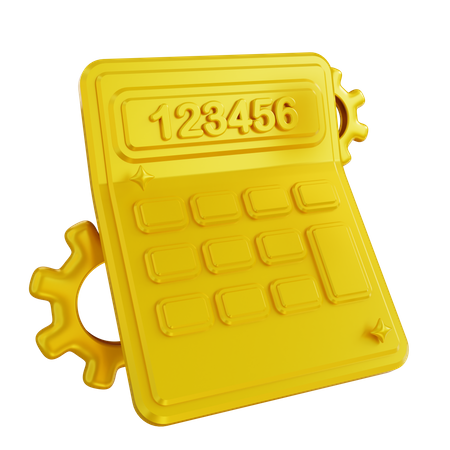 Financial Calculating  3D Icon