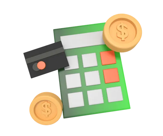 Calculate Business Finances 3D Icon