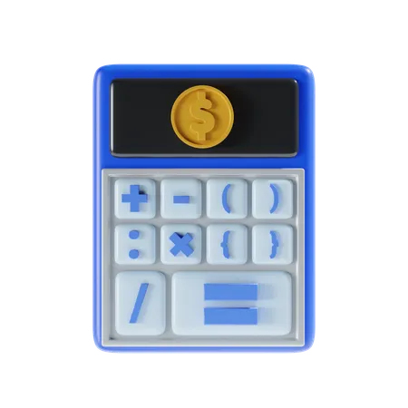 Calculator 3 D Icon Illustration 3D Icon