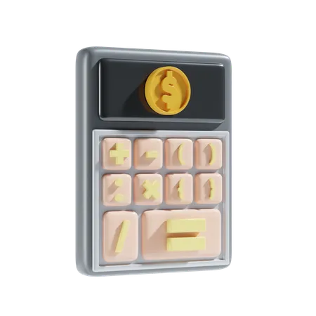 Calculator 3 D Icon Illustration 3D Icon