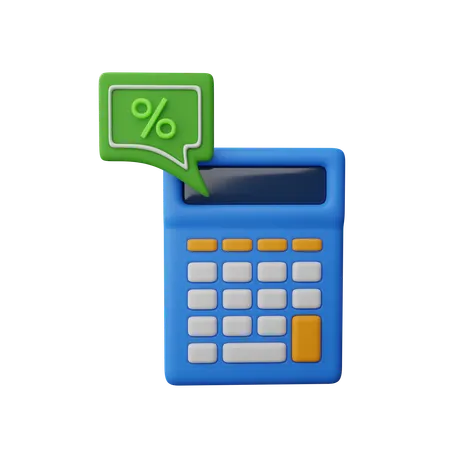 Financial calculation  3D Icon