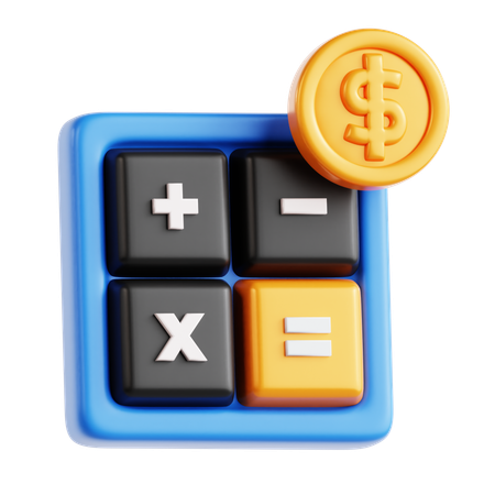 財務計算  3D Icon