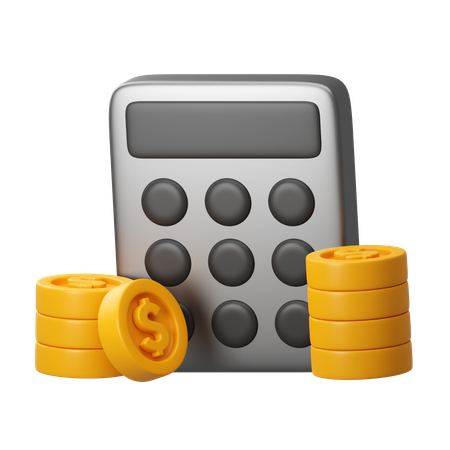 Financial Calculation  3D Icon