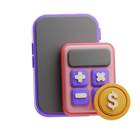 Financial Calculation  3D Icon