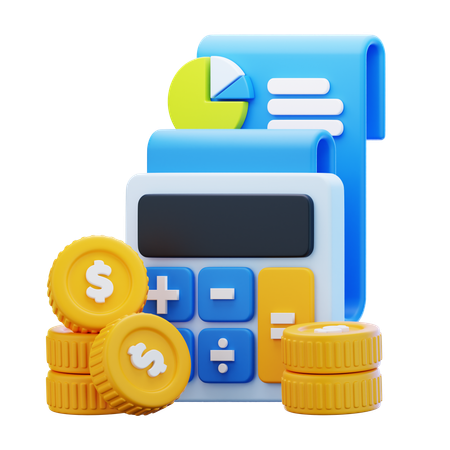 Financial Calculation  3D Icon