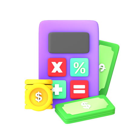 Financial Calculation  3D Icon