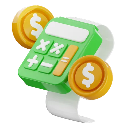 Financial Calculation  3D Icon