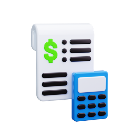 Financial Calculation  3D Icon