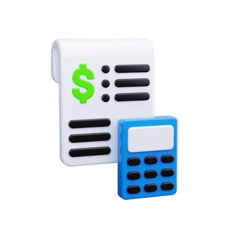 Financial Calculation  3D Icon