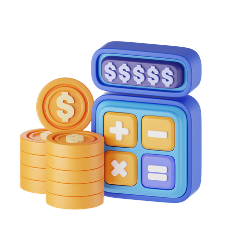 Financial Calculation  3D Icon