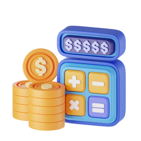 Financial Calculation  3D Icon