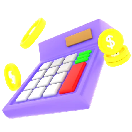 Financial calculation  3D Icon