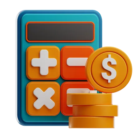 Financial Calculation  3D Icon