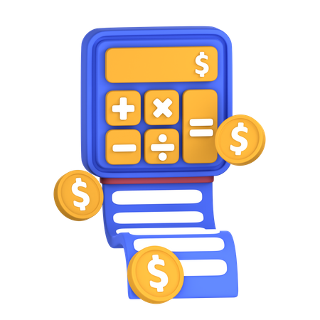 Financial Calculation  3D Icon