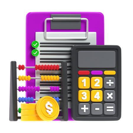 Financial Calculation  3D Icon