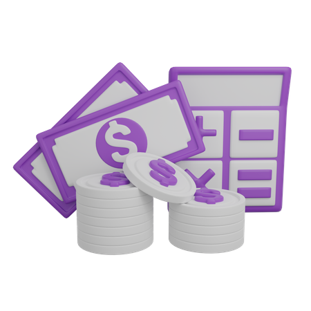 Financial Calculation  3D Icon