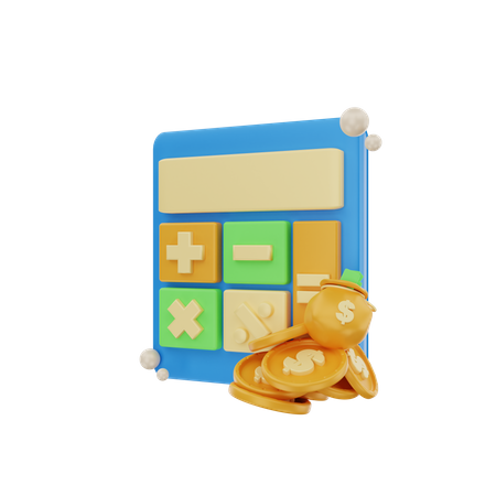 Financial Calculation  3D Icon