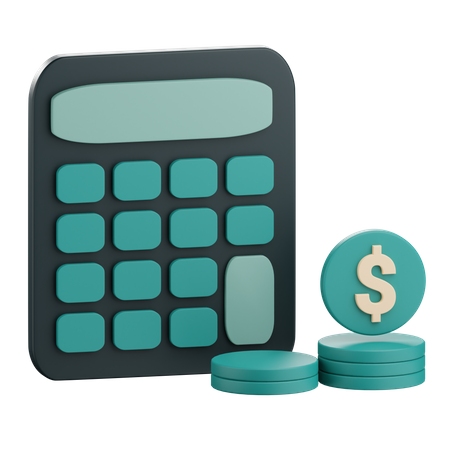 Financial Calculation  3D Icon