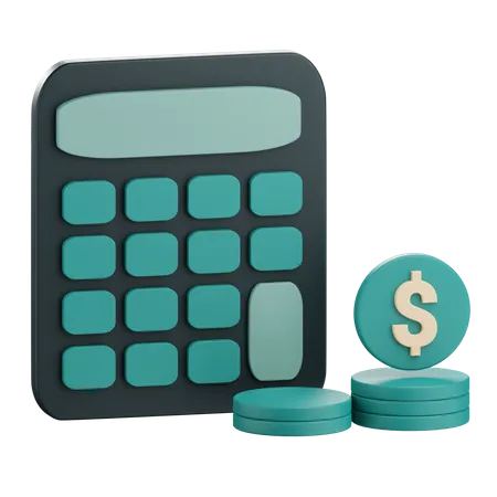 Financial Calculation  3D Icon