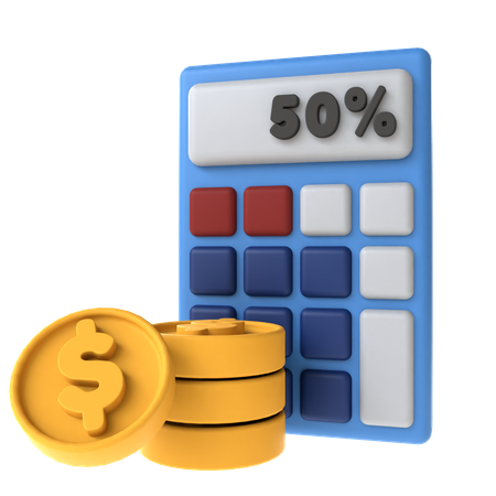 Financial Calculation  3D Icon