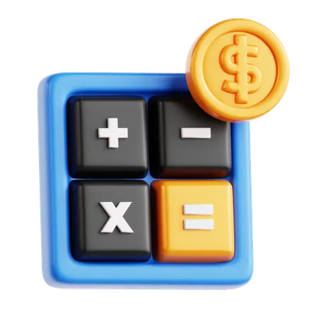 Financial Calculation  3D Icon