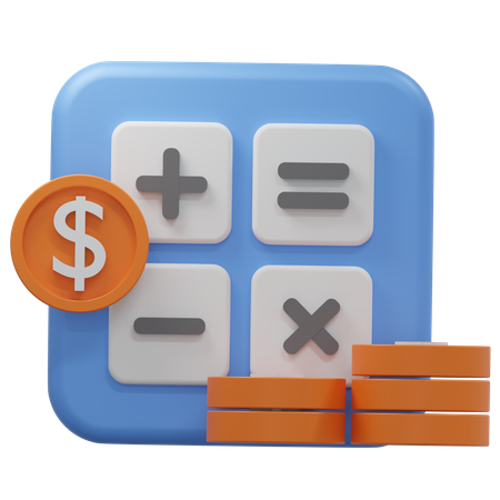 Financial Calculation  3D Icon