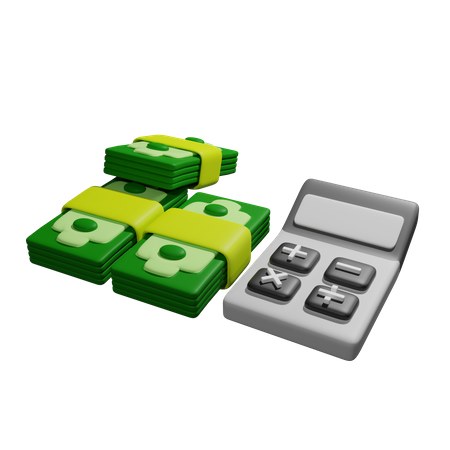 Financial Calculation  3D Icon