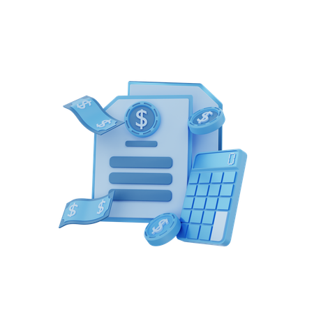 Financial Calculation  3D Icon