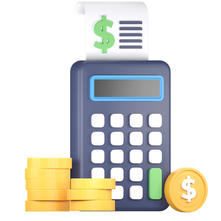 Financial Calculation  3D Icon