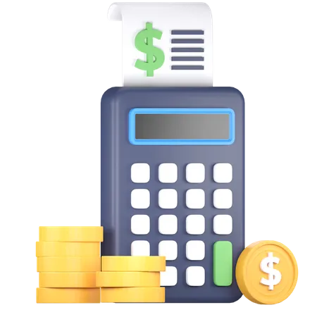 Financial Calculation  3D Icon