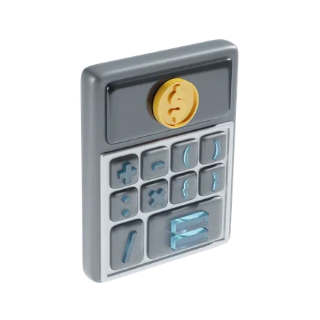 Financial Calculation  3D Icon