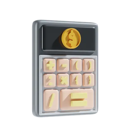 Financial Calculation  3D Icon