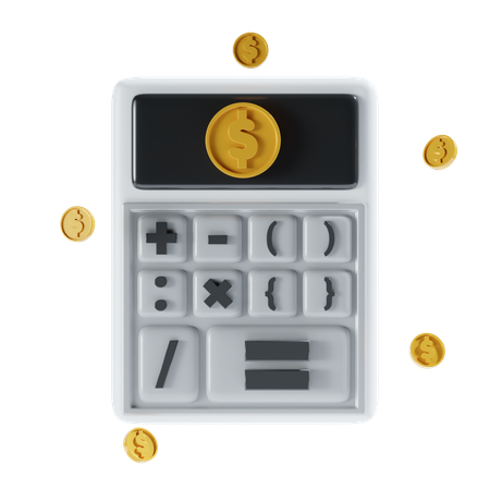 Financial Calculation  3D Icon