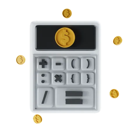 Financial Calculation  3D Icon