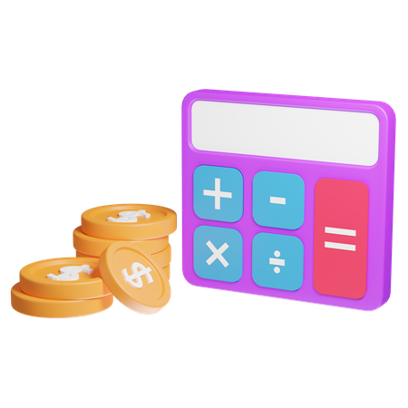 Financial Calculation  3D Icon