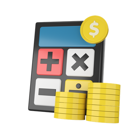 Financial Calculation  3D Icon