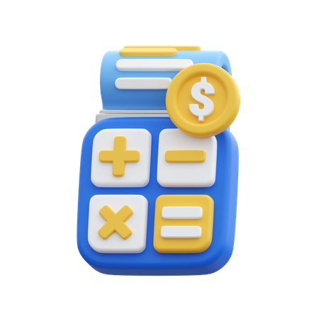 Financial Calculation  3D Icon